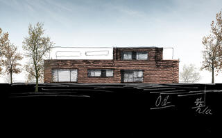 Skizze, Steinweid, Kilchberg, Fischer Architekten AG Zürich